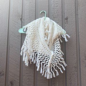 White Infinity Scarf